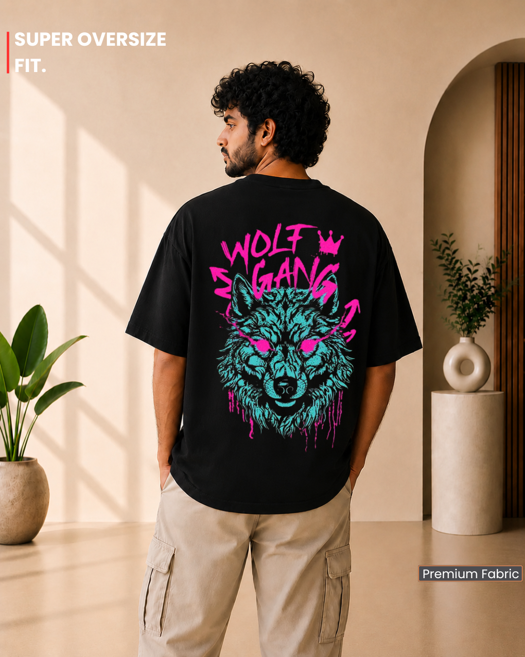 Wolf Gang Graphic Oversized T-Shirt