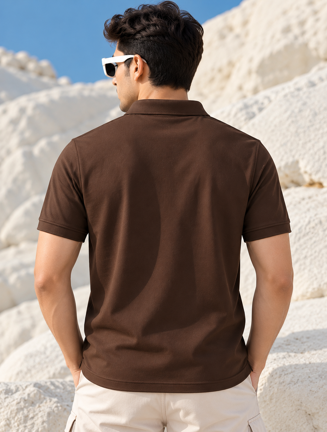 Classic black polo designed for modern everyday wear. - Image 2