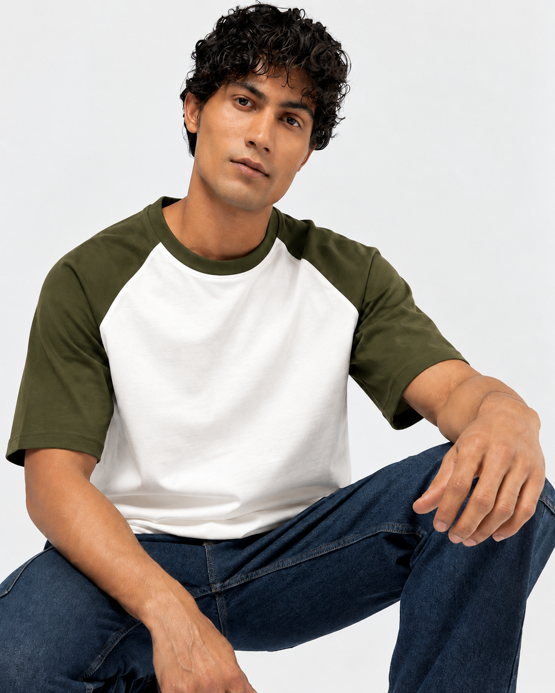 Premium Green Raglan T-Shirt