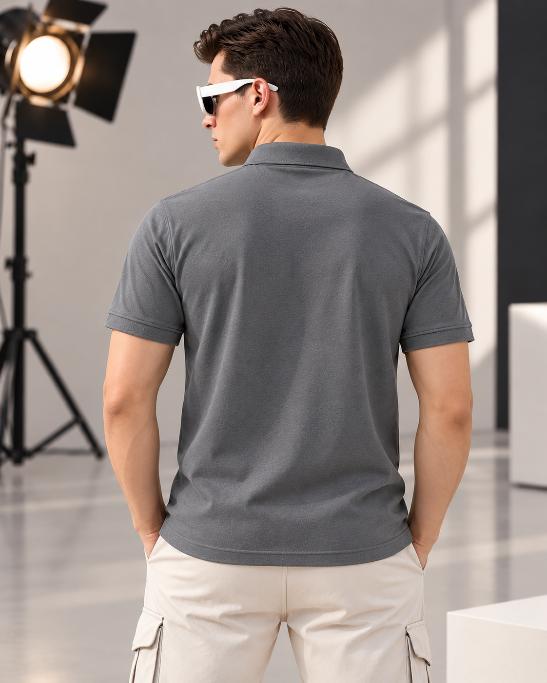 Classic Gray polo designed for modern everyday wear. - Image 4
