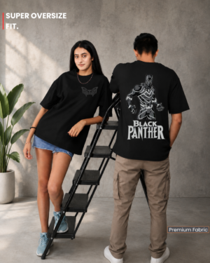 Black Panther Graphic Oversized T-Shirt