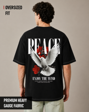 Peace Graphic Oversized T-Shirt