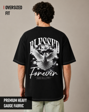 Blesed Graphic Oversized T-Shirt
