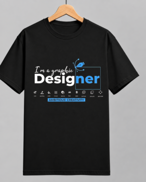 Graphic Designer Typography fit T- shirt.