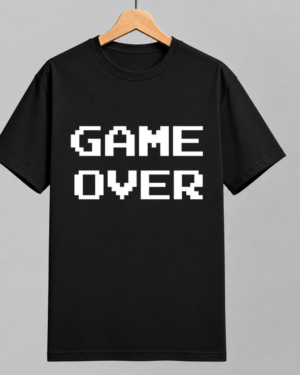 Game Over Pixel Graphic Regular Fit T-Shirt.