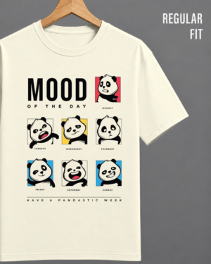 Panda Mood Graphic Regular Fit T-Shirt