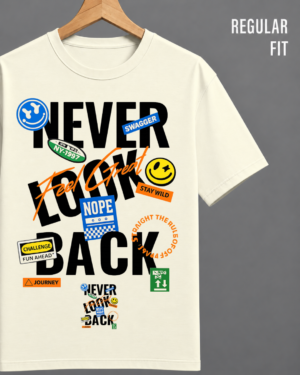 Never Look Back Graphic Regular Fit T-Shirt