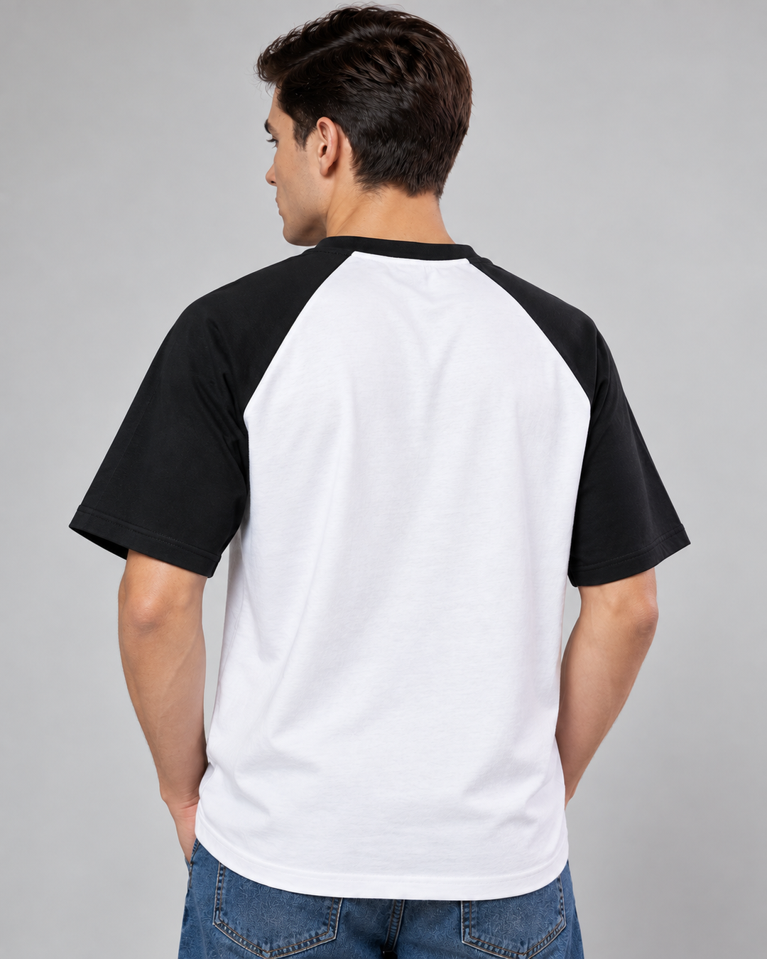 Premium White Raglan T-Shirt - Image 3